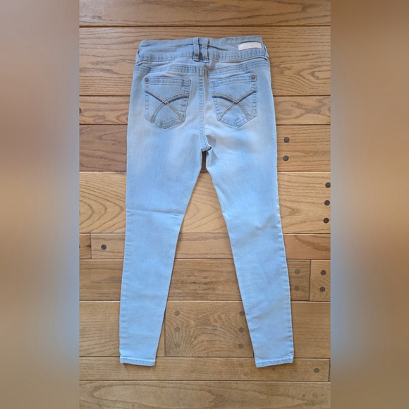 Wallflower Light Blue Womens Skinny Jeans - Picture 4 of 5